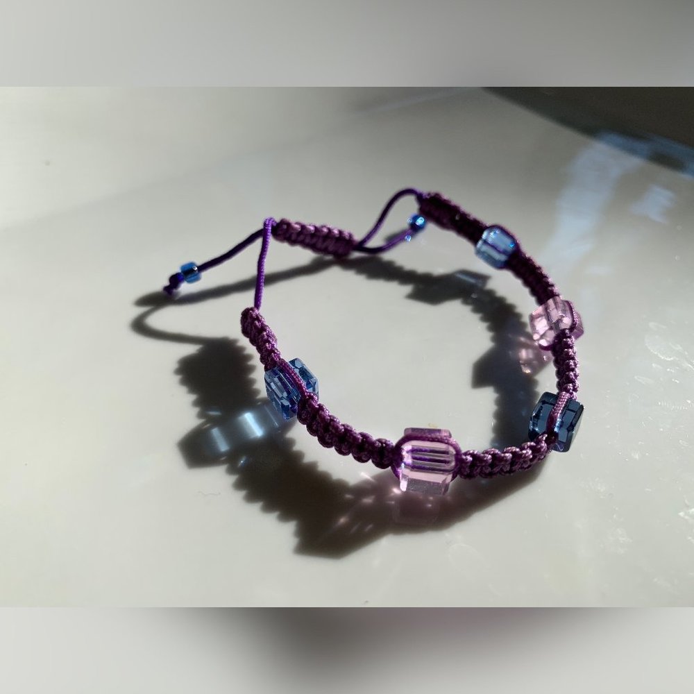 Swarovski Beaded Crochet Handmade Bracelet